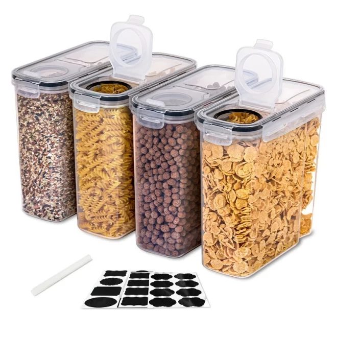 BPA-Free Bulk Plastic Food Storage Containers For Kitchen-2