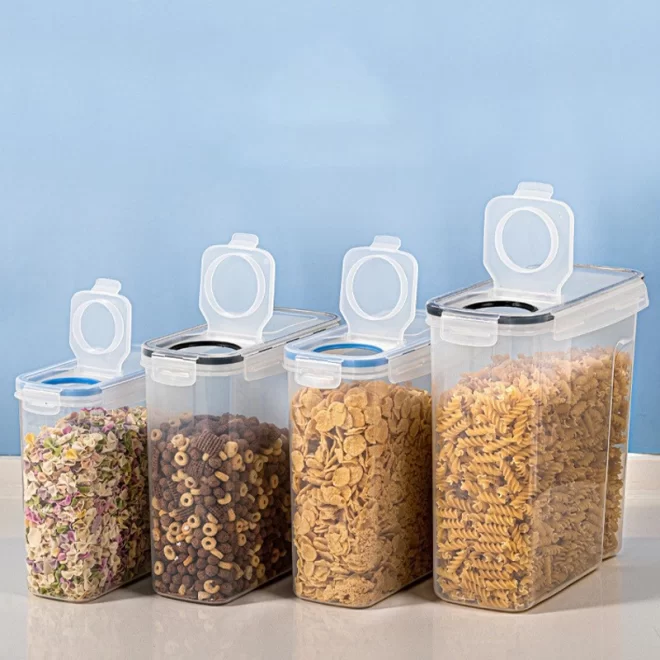 BPA-Free Bulk Plastic Food Storage Containers For Kitchen-3