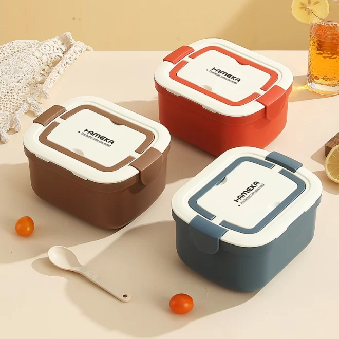 Double-Layer Bento Boxes Wholesale, Custom Plastic Lunch Box-7