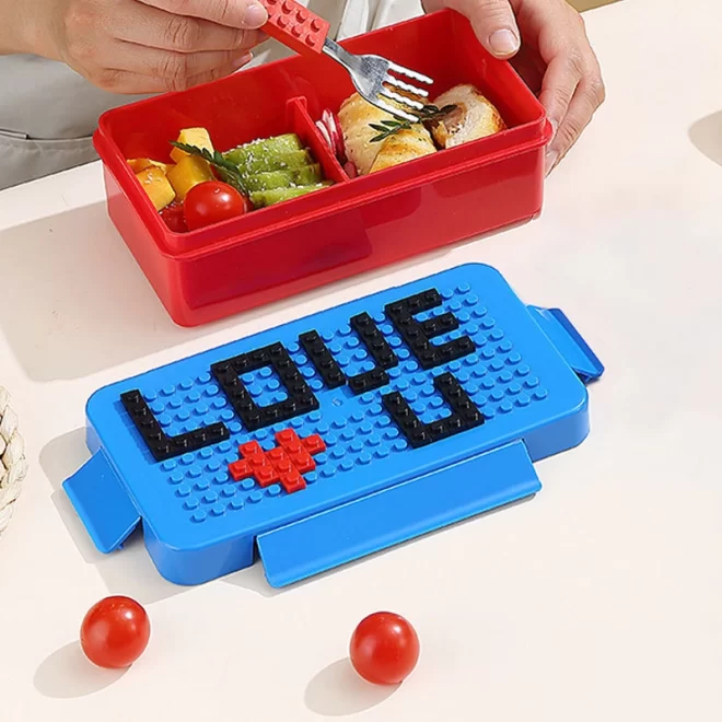 Customized Lunch Box For Kids, Building Block Bento Box Bulk-3