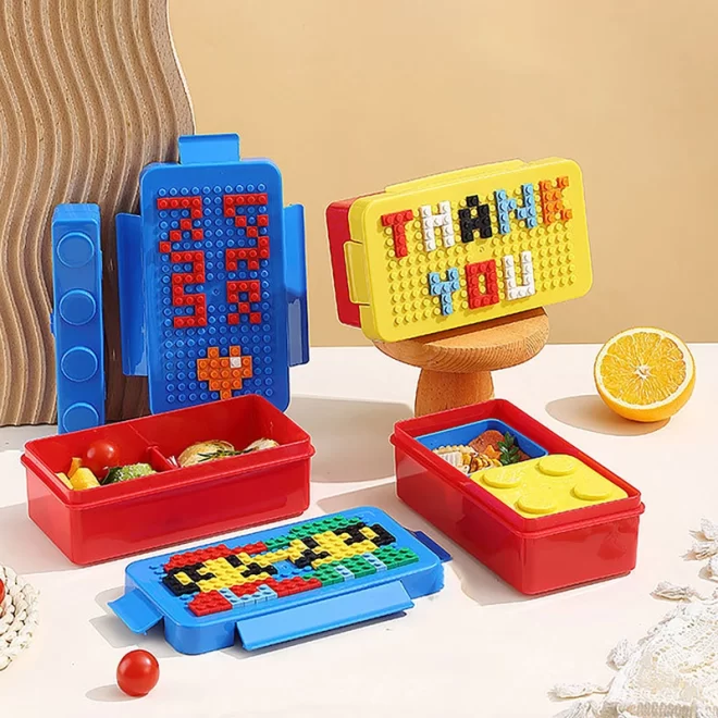 Customized Lunch Box For Kids, Building Block Bento Box Bulk-5