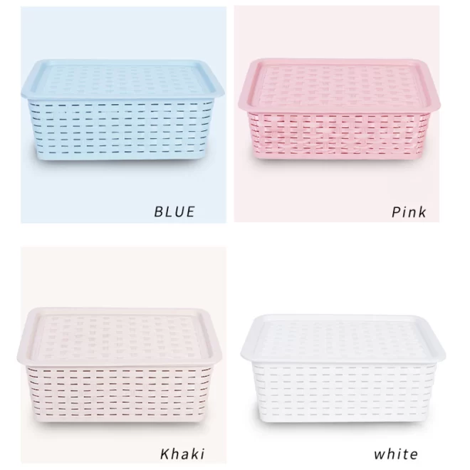 Custom Storage Baskets, Plastic Containers With Lids Bulk-7