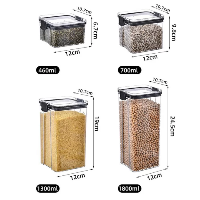 Bulk Airtight Storage Containers, Plastic Tupperware Wholesale-7