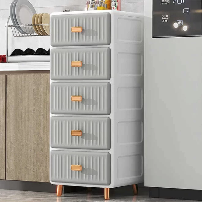 Plastic Kitchen Cabinets Wholesale, Multi-layer with Drawers-6