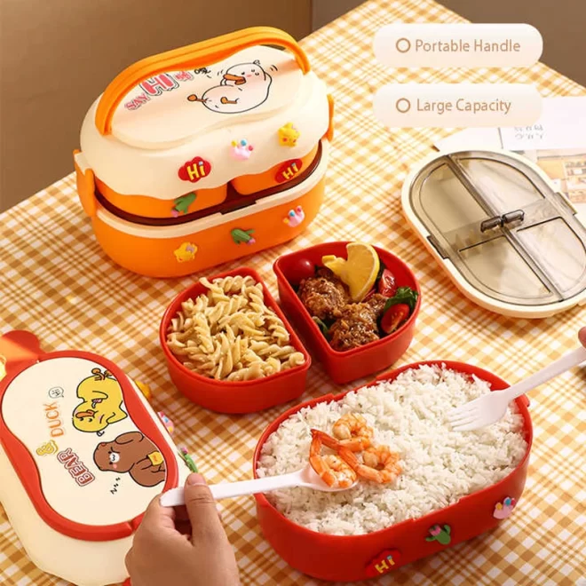 Custom Kids Lunch Box, Wholesale Bento Boxes With Handle-3