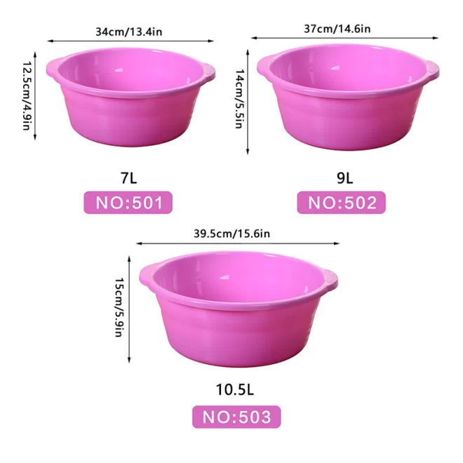Thickened Durable Plastic Wash Basins Wholesale With Handle-8