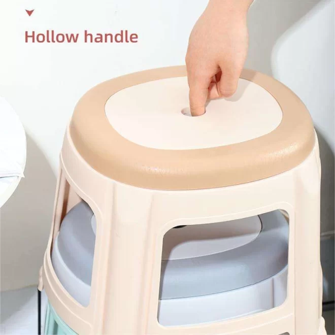 Non-slip Thickened Plastic Stool Wholesale, Stackable Plastic Chairs In Bulk-5