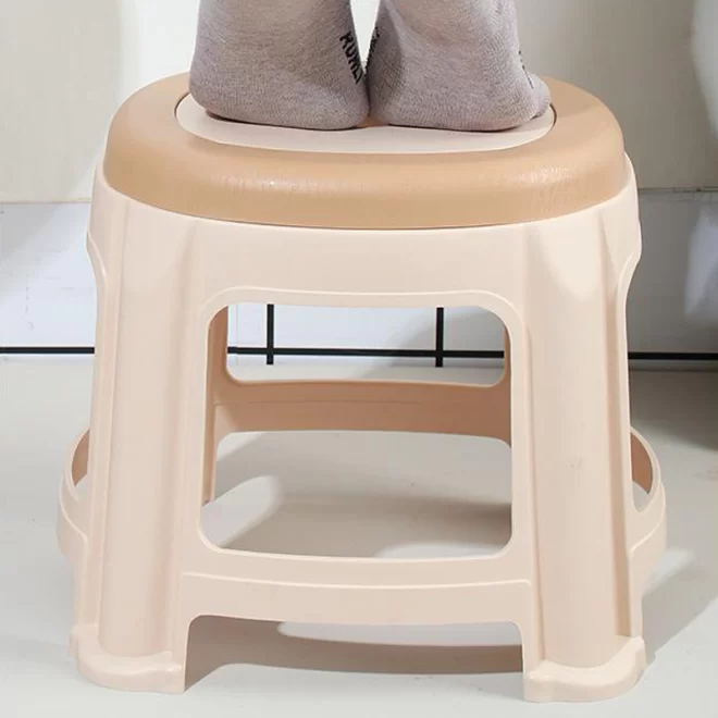 Non-slip Thickened Plastic Stool Wholesale, Stackable Plastic Chairs In Bulk-7
