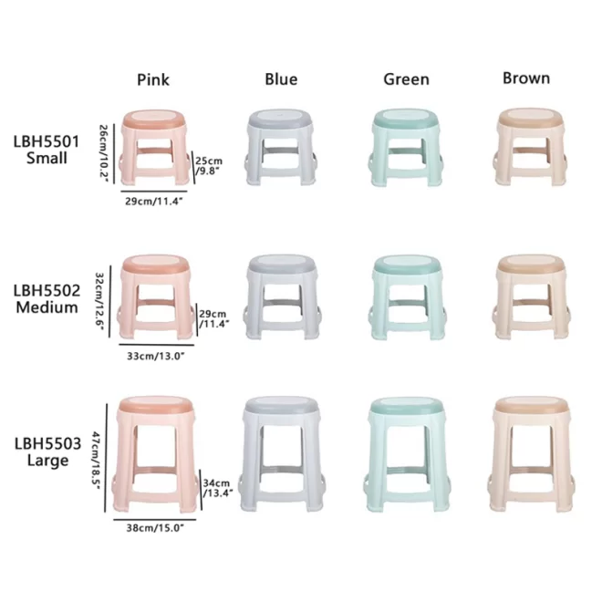 Non-slip Thickened Plastic Stool Wholesale, Stackable Plastic Chairs In Bulk-8