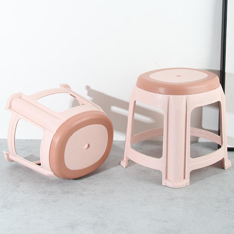 Non-slip Thickened Plastic Stool Wholesale, Stackable Plastic Chairs In Bulk-1
