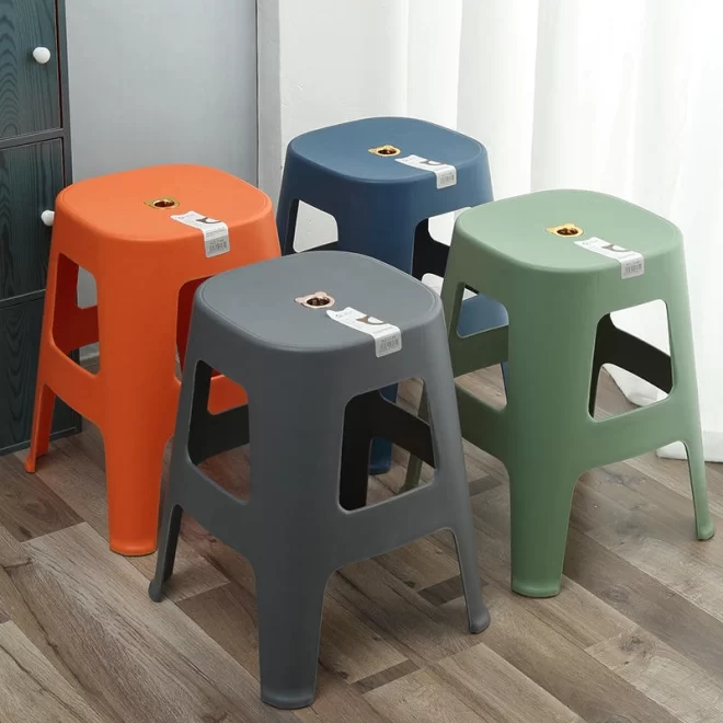 Stackable Plastic Chairs In Bulk, Custom-Made Plastic Stools-2