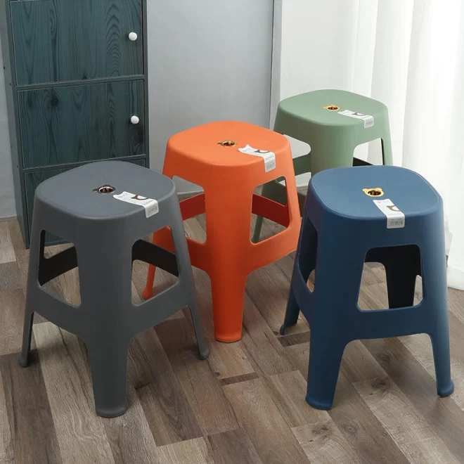 Stackable Plastic Chairs In Bulk, Custom-Made Plastic Stools-3