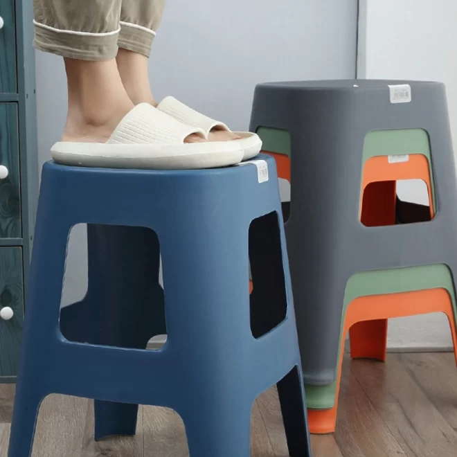 Stackable Plastic Chairs In Bulk, Custom-Made Plastic Stools-6