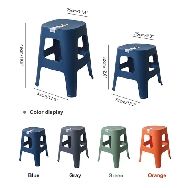 Stackable Plastic Chairs In Bulk, Custom-Made Plastic Stools-8