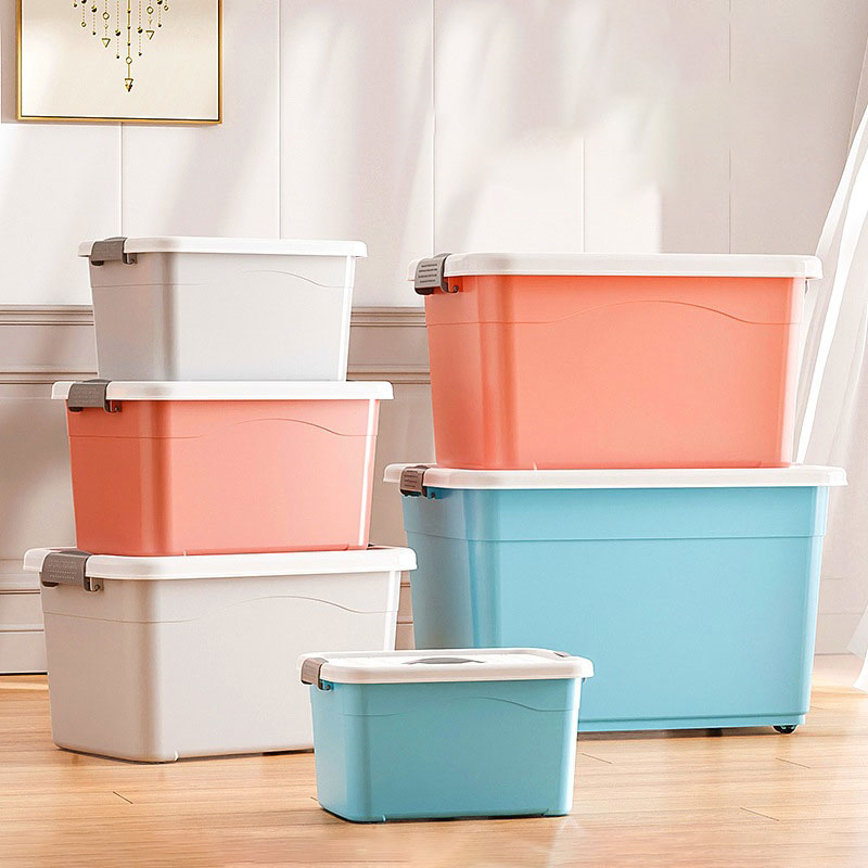 Stackable Plastic Storage Bins In Bulk, Storage Box With Lid-2